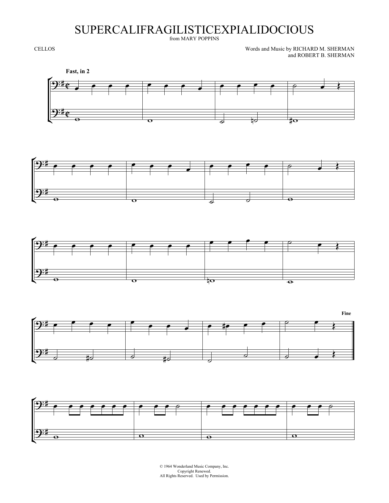 Produktbild zu:  Supercalifragilisticexpialidocious (from Mary Poppins) (arr. Mark Phillips) - Julie Andrews