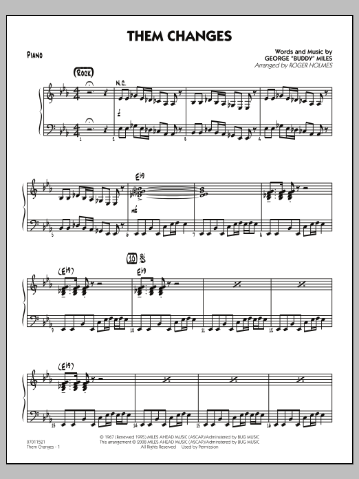 Produktgalerie: Seite 1 von 1 Them Changes - Piano, 