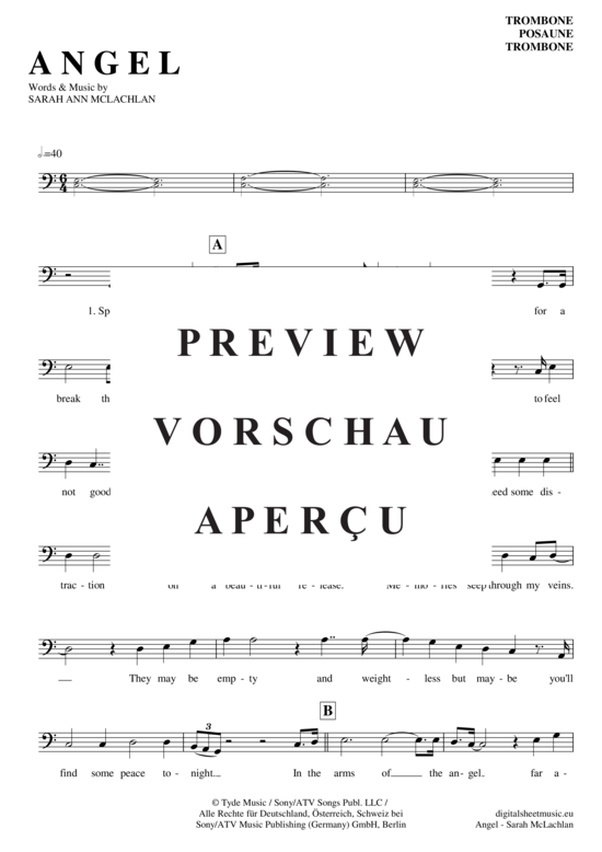 Product gallery: Page 2 of 4 Angel , McLachlan, Sarah, (Posaune / Bariton)