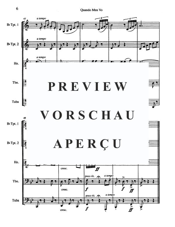 Product gallery: Page 8 of 11 Musetta's Waltz, , Brass Quintet