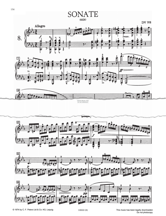 Produktgalerie: Seite 1 von 1 Piano Sonata D958, Franz Schubert, Klavier
