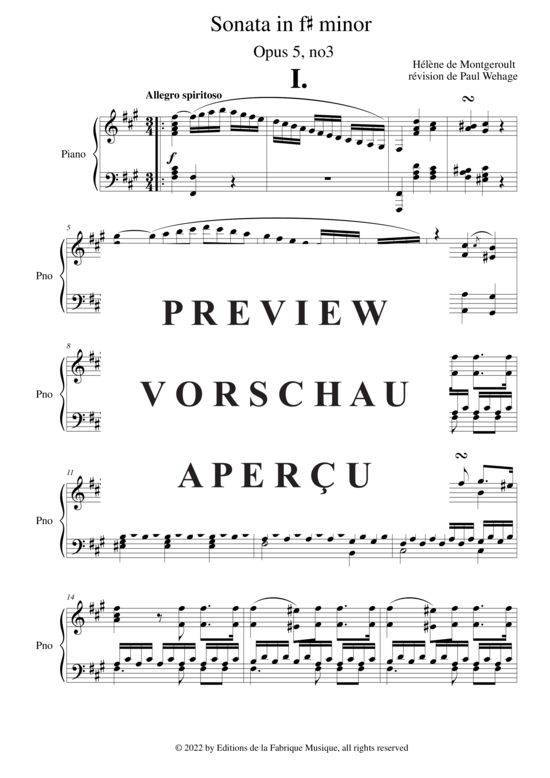 Product gallery: Page 4 of 21 Sonata in f-sharp minor, Opus 5 no. 3 , Horvath, Nicolas, Piano Solo