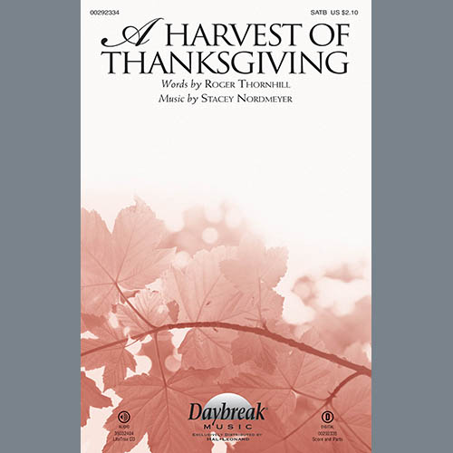 cover: A Harvest Of Thanksgiving, Roger Thornhill & Stacey Nordmeyer