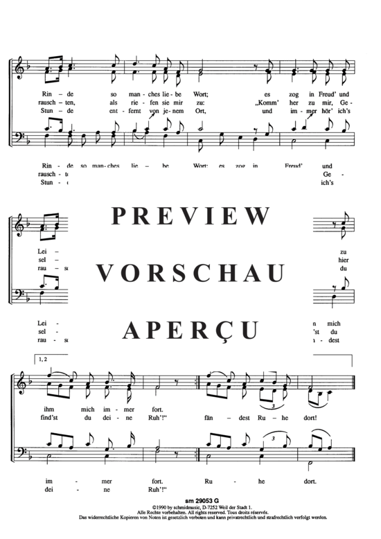 Product gallery: Page 3 of 3 Der Lindenbaum , , (mixed choir)