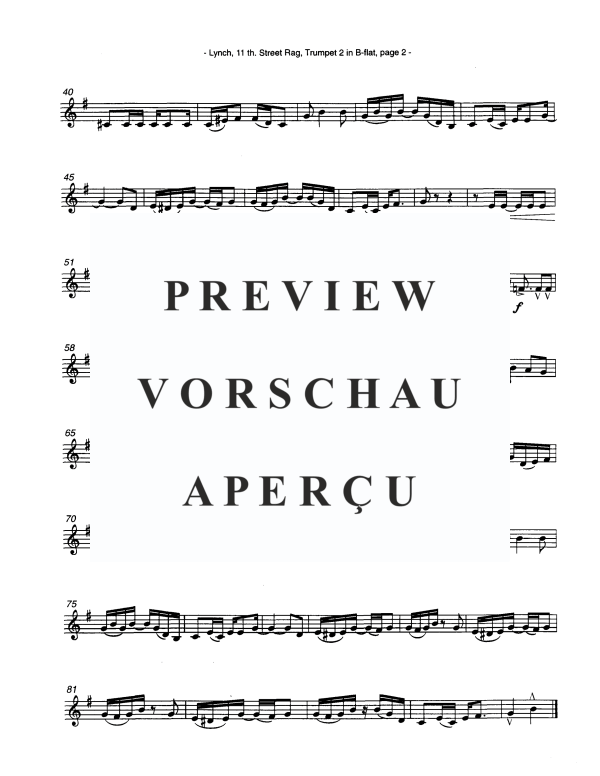 Product gallery: Page 11 of 11 11th Street Rag, , Brass Quintet
