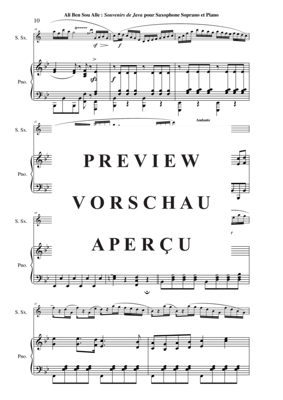 Product gallery: Page 11 of 21 Souvenirs de Java , , (soprano saxophone + piano)