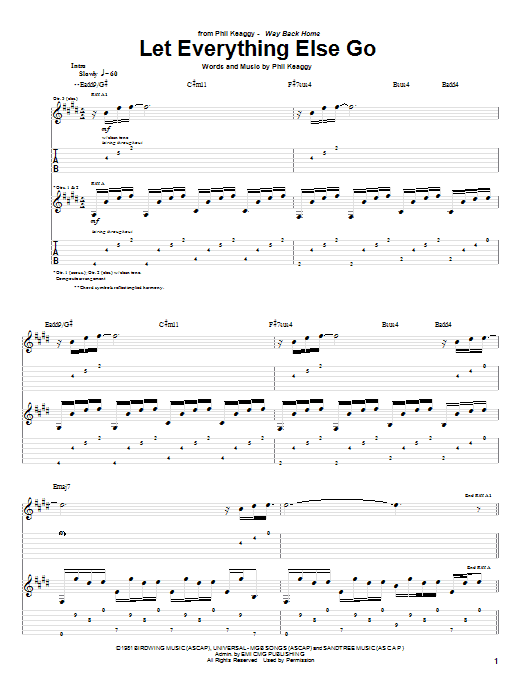 Product gallery: Page 1 of 1 Let Everything Else Go, Phil Keaggy