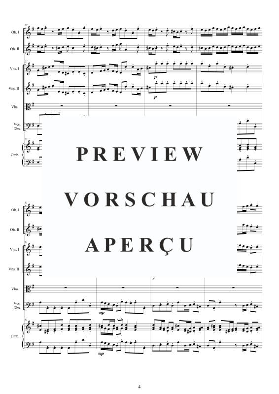 Produktgalerie: Seite 5 von 11 Concerto No.6 in G-Dur Op.9, , 2 Oboen Solo, Streicher Ensemble und Cembalo BC