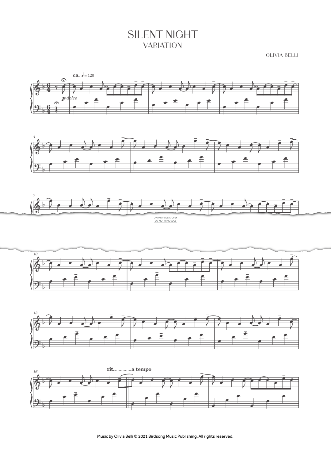 Produktgalerie: Seite 1 von 1 Winter Variations, Olivia Belli, Klavier
