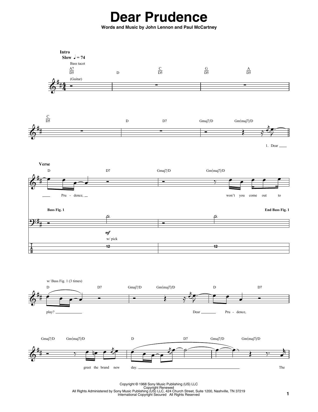 Produktbild zu: Dear Prudence