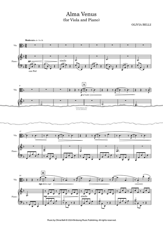 Product gallery: Page 1 of 1 Alma Venus, Olivia Belli