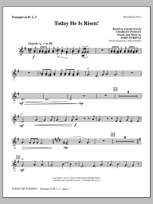 Product picture to: Today He Is Risen! - Bb Trumpet 2,3