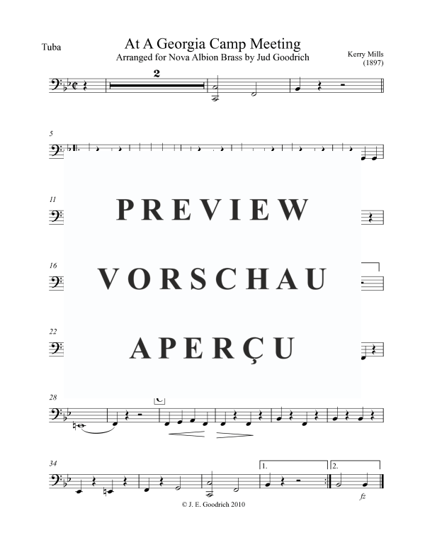 Produktgalerie: Seite 10 von 10 At a Georgia Camp Meeting, , Blechbläserquintett