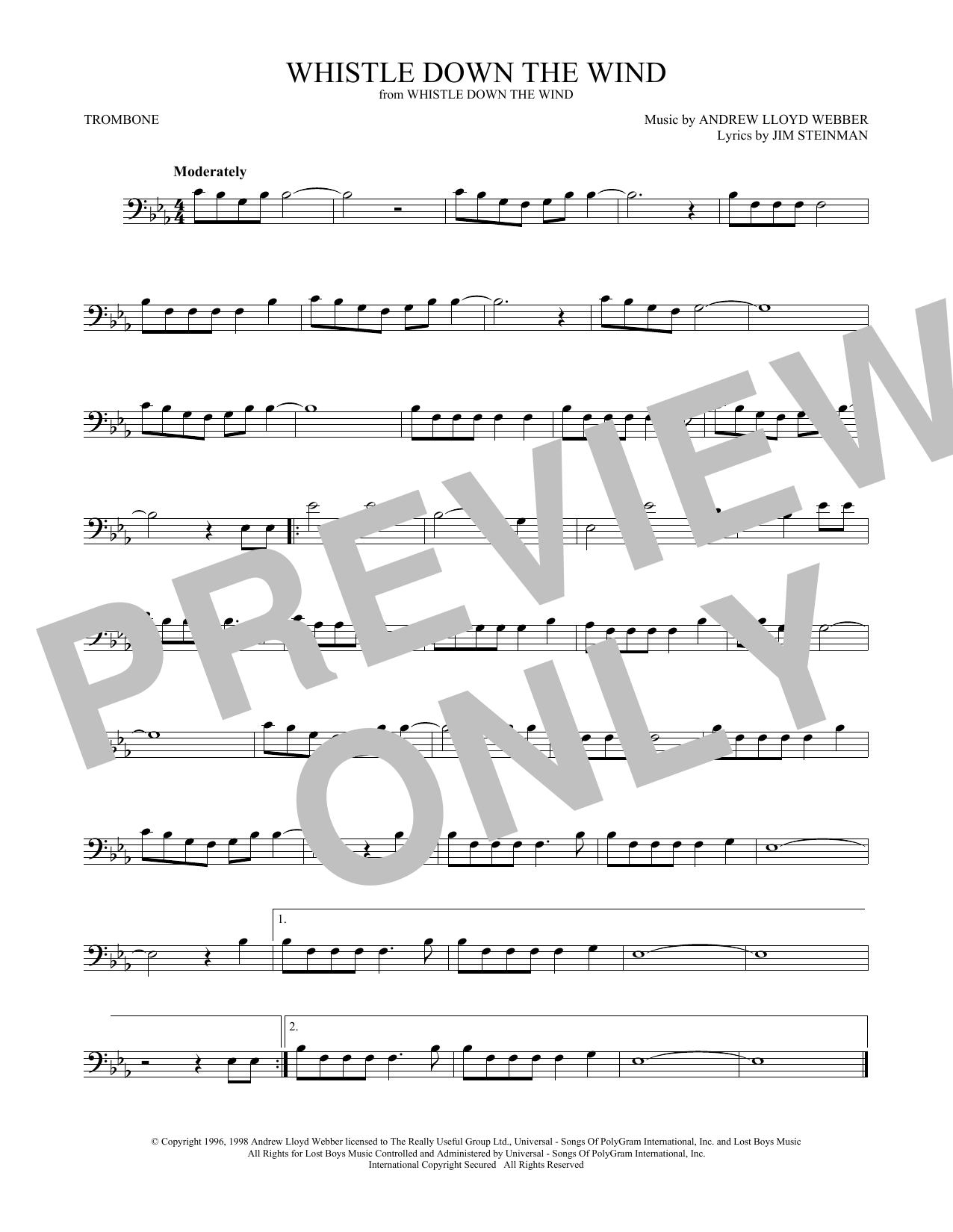 Product gallery: Page 1 of 1 Whistle Down The Wind, Andrew Lloyd Webber