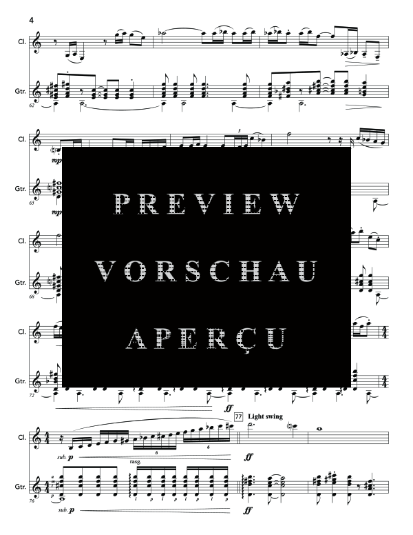 Product gallery: Page 8 of 11 Interplay, , (clarinet and guitar)