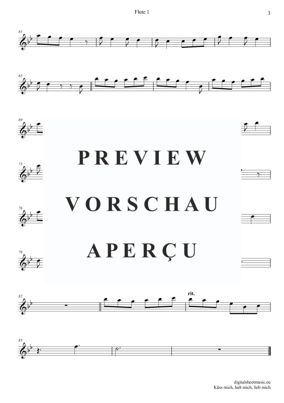 Produktgalerie: Seite 9 von 11 Küss Mich, Halt Mich, Lieb Mich, Egli, Beatrice, (Flöten Trio + Klavier)