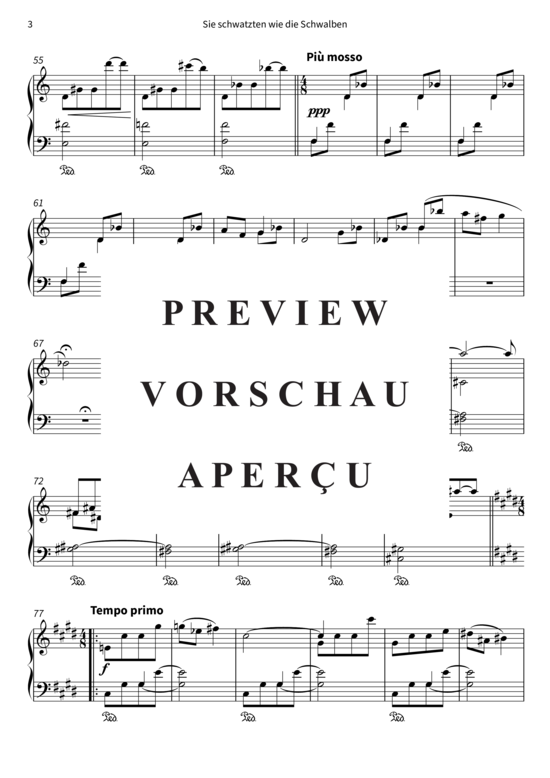 Produktgalerie: Seite 6 von 7 Sie schwatzten wie die Schwalben - Nr. 5 aus Auf verwachsenem Pfade , , Klavier Solo