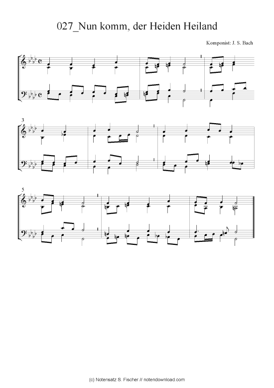 Produktbild zu: Nun komm, der Heiden Heiland J. S. Bach