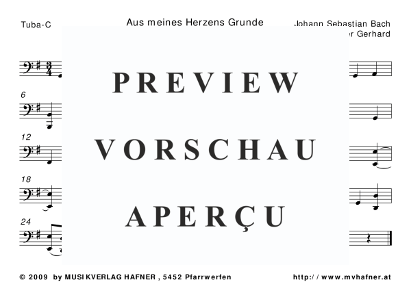 gallery: Aus meines Herzens Grunde, , (Blechbläser Quintett)