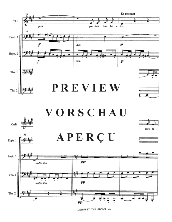 Product gallery: Page 11 of 21 Trois Chansons , , (Tuba Quartett EETT)