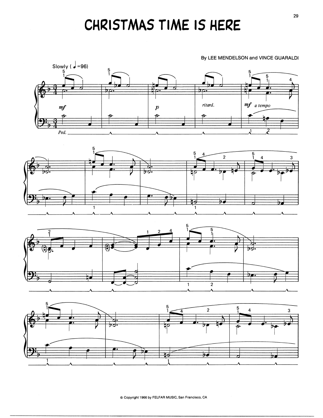 Product picture to: Christmas Time Is Here (arr. Lee Evans)