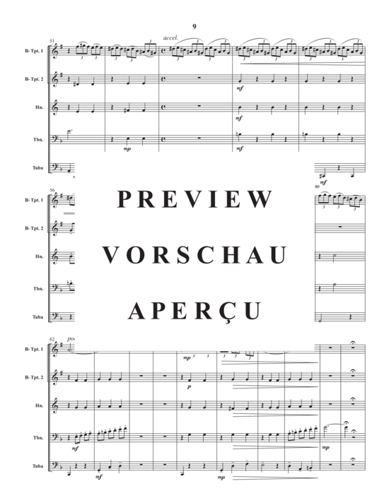 Produktgalerie: Seite 11 von 21 Montreal Suite , , (Blechbläser Quintett)