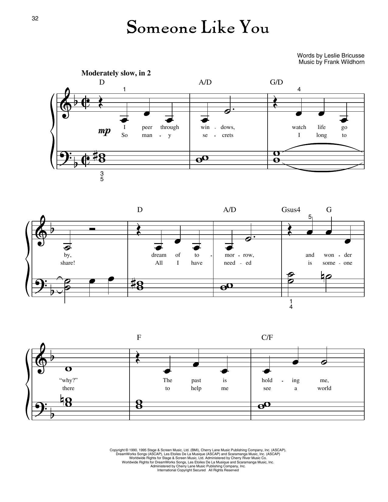 Produktgalerie: Seite 1 von 1 Someone Like You (from Jekyll And Hyde), Linda Eder, Klavier
