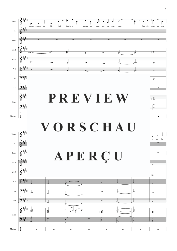 Produktgalerie: Seite 6 von 11 She Moved through the Fair, , Solo Gesang und kleines Orchester