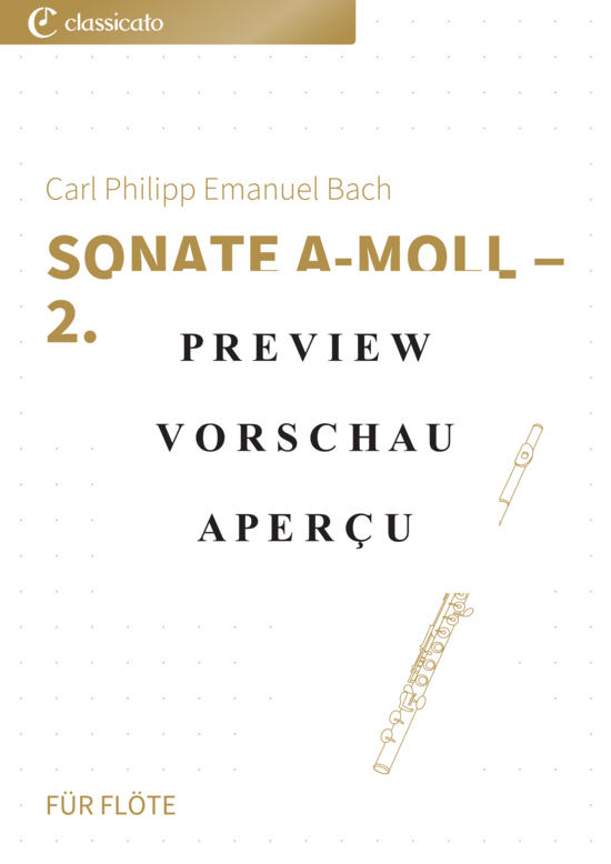 Product gallery: Page 2 of 6 Sonate a-Moll - 2. Allegro , , (transverse flute)