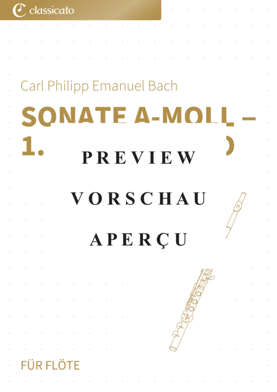 Product gallery: Page 2 of 5 Sonate a-Moll - 1. Poco Adagio , , (transverse flute)