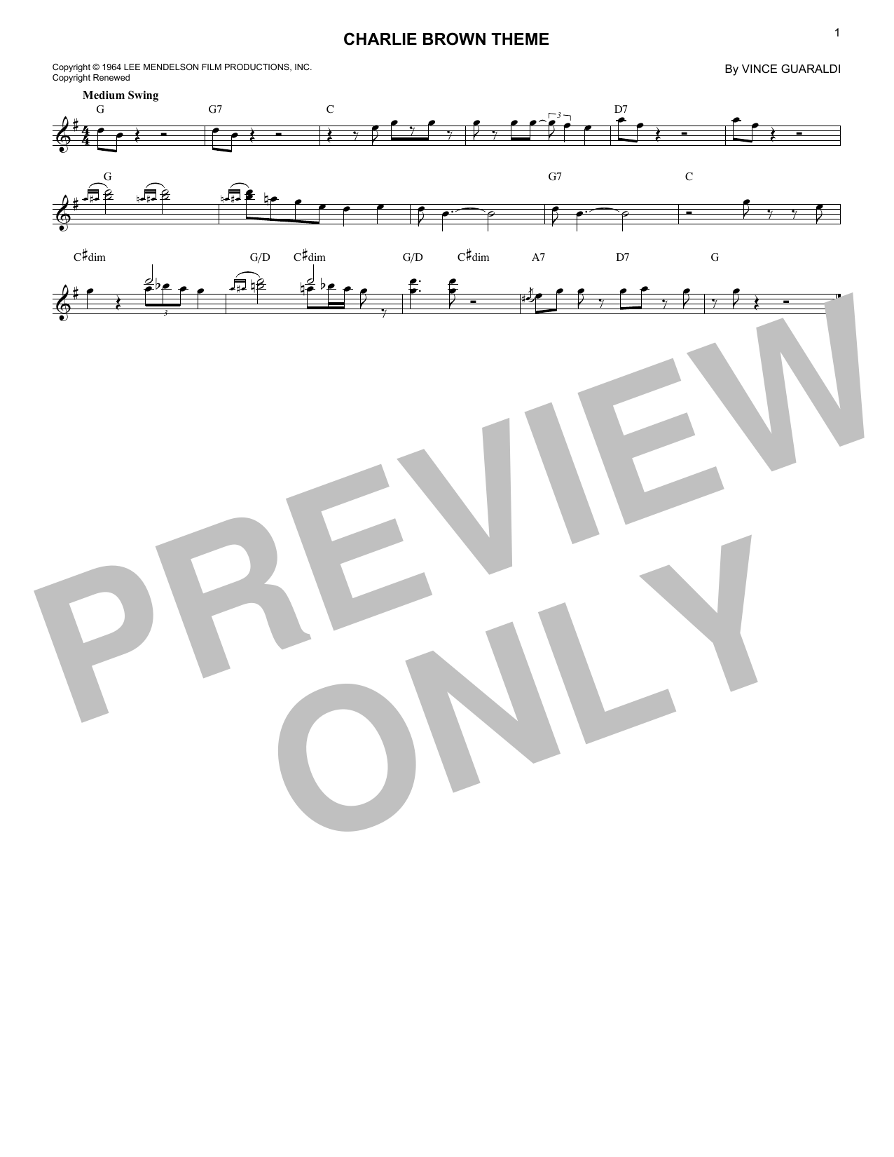 Produktbild zu: Charlie Brown Theme