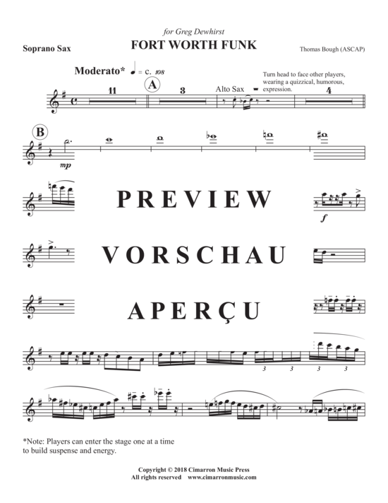Product gallery: Page 10 of 19 Fort Worth Funk , , (Saxophone Quartet SATB)