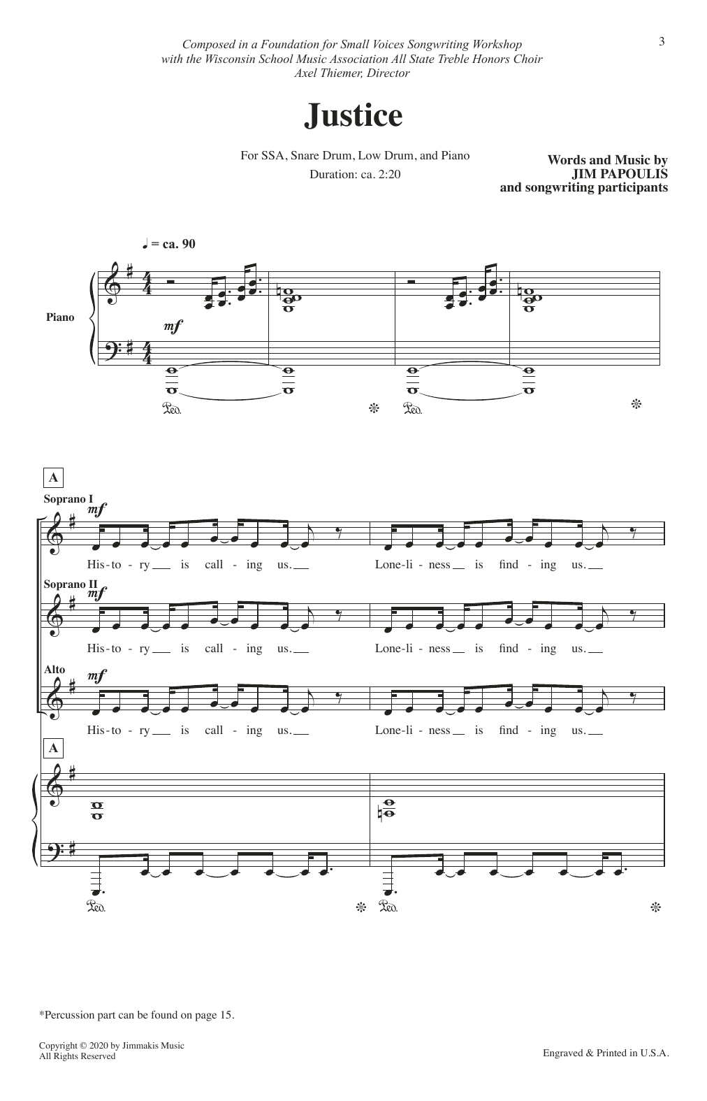Produktgalerie: Seite 1 von 1 Justice, Jim Papoulis, Chor