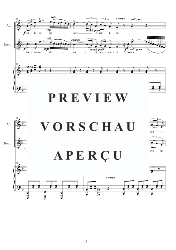 Produktgalerie: Seite 6 von 10 L'Elisir d'amore - Esulti pur la barbara, , Sopran, Tenor und Klavier