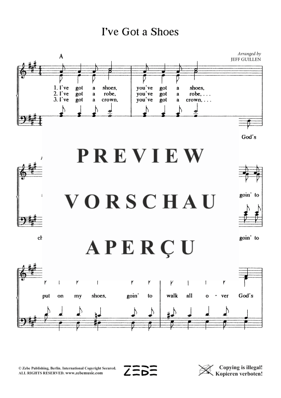 Produktgalerie: Seite 3 von 4 I´ve Got a Shoes, , Gemischter Chor