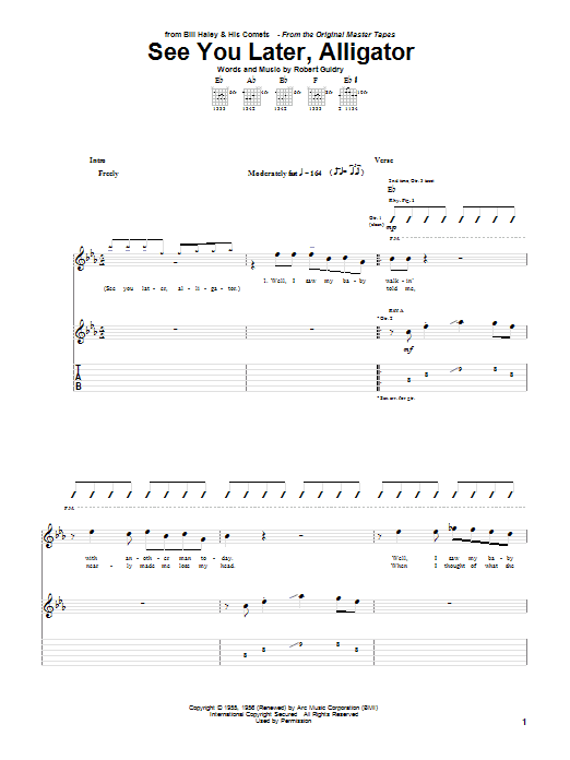 Produktgalerie: Seite 1 von 1 See You Later, Alligator, Bill Haley & His Comets, Gitarre