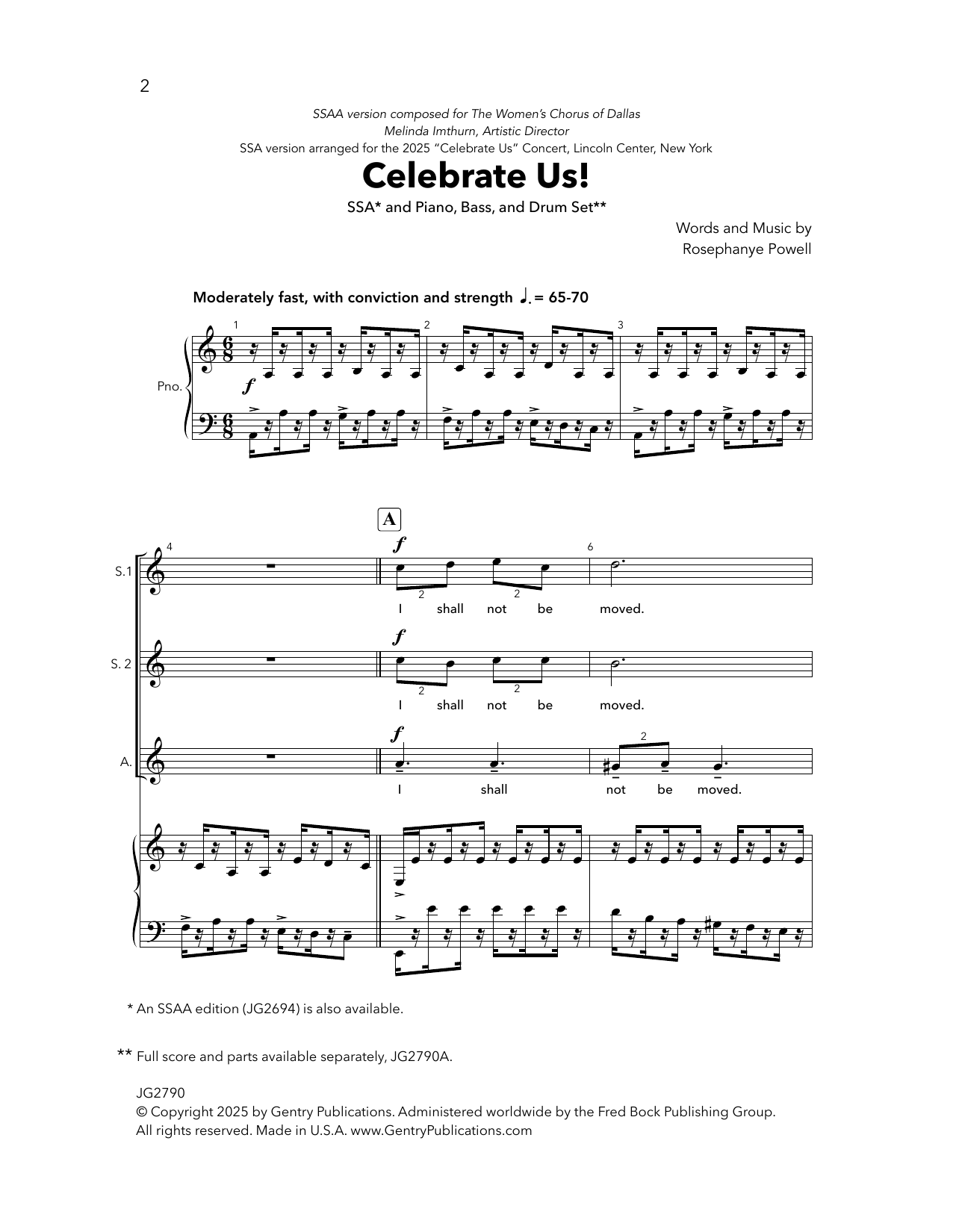 Produktgalerie: Seite 1 von 1 Celebrate Us!, Rosephanye Powell, Chor