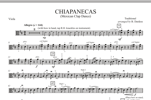 Product picture to: Chiapanecas (Mexican Clap Dance) - Viola