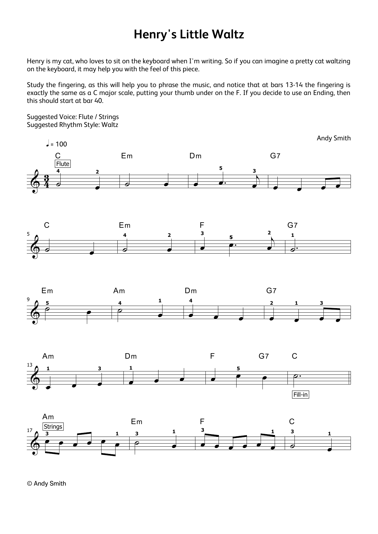 Produktgalerie: Seite 1 von 1 Henry's Little Waltz (LCME Electronic Keyboard Grade 1 List B), Andy Smith, Klavier