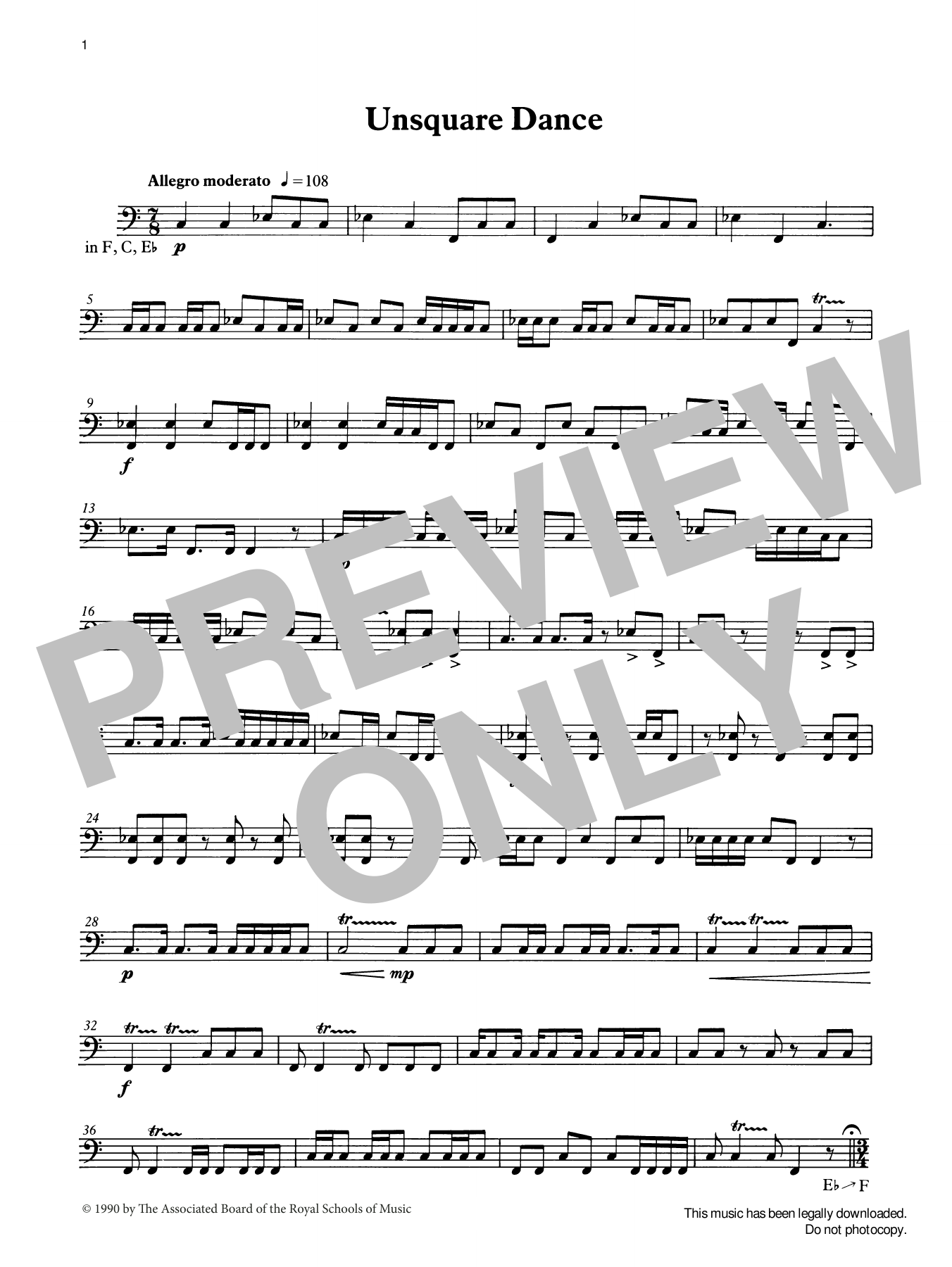Produktgalerie: Seite 1 von 1 Unsquare Dance from Graded Music for Timpani, Book III, Ian Wright, Percussion