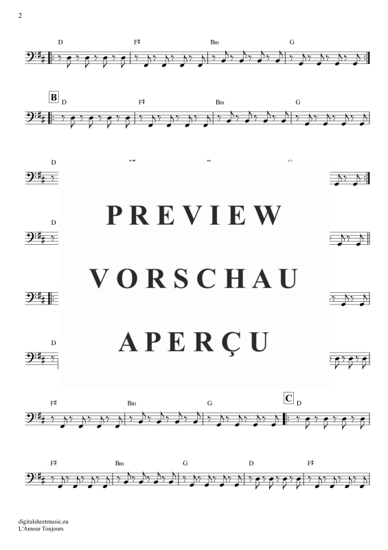 Produktgalerie: Seite 3 von 6 L'Amour Toujours, Gigi D'Agostino, E-Bass