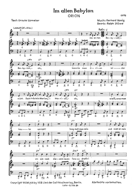 gallery: Im alten Babylon , , Piano and Voice