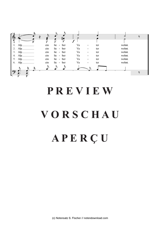 Product gallery: Page 3 of 3 Auf hoher Alp , , (male choir)