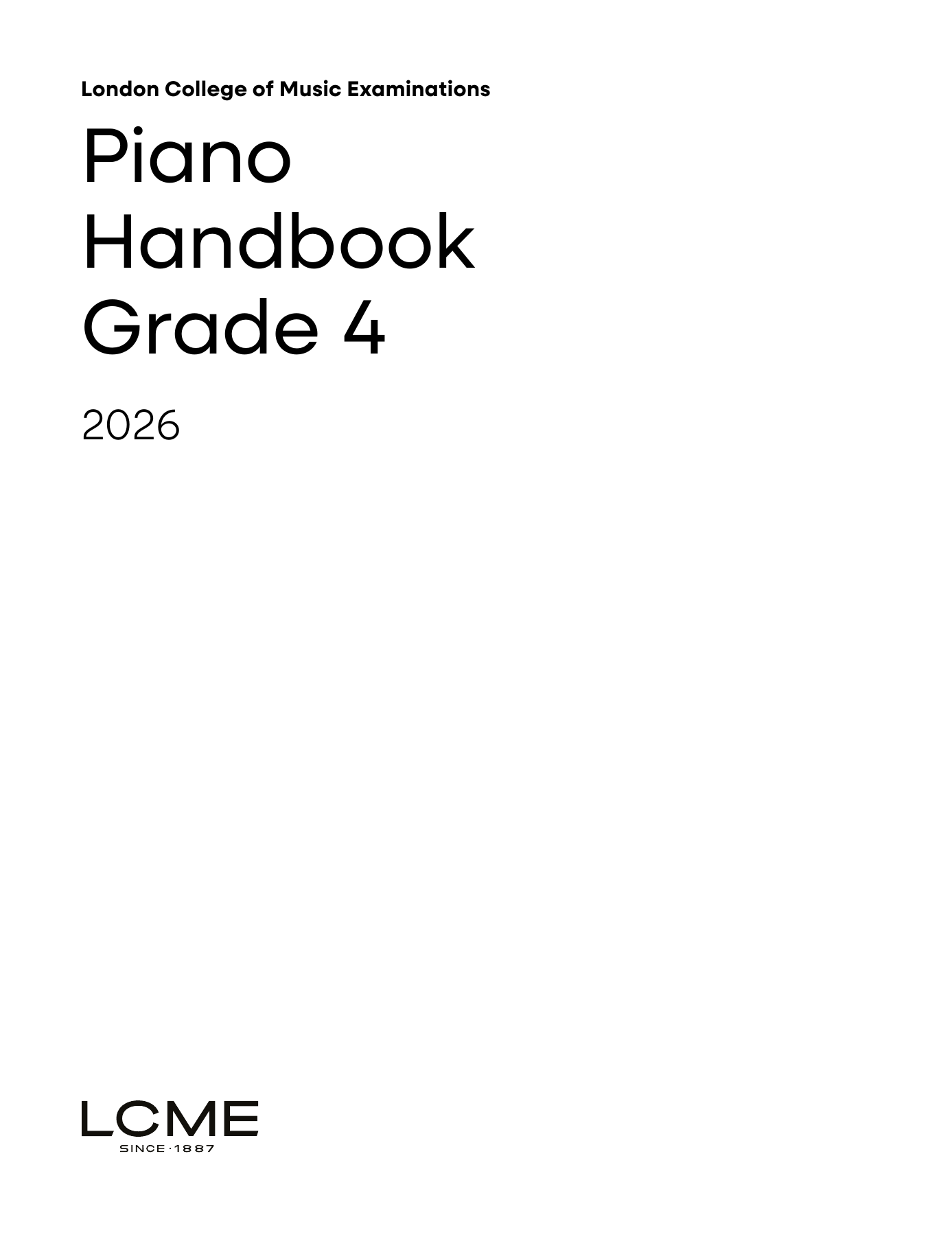 Produktbild zu: LCME Piano Handbook 2026: Grade 4