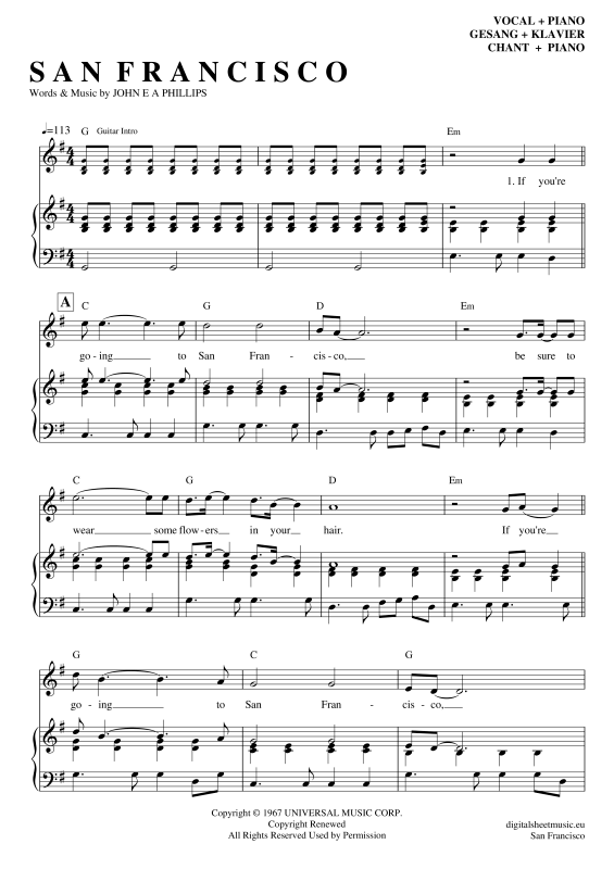 Product gallery: Page 1 of 7 San Francisco , Mckenzie, Scott, Piano and Voice