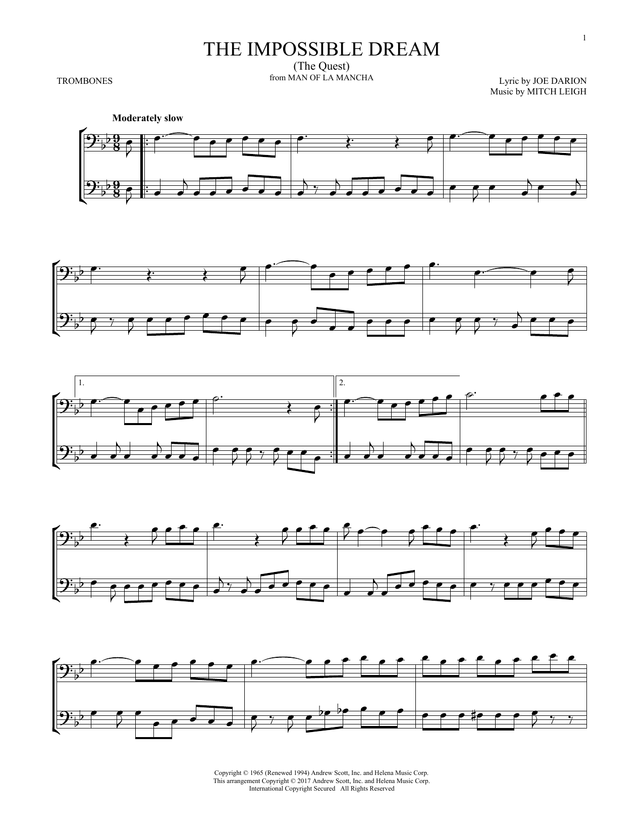 Product gallery: Page 1 of 1 The Impossible Dream (The Quest), Mitch Leigh