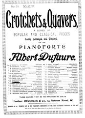 cover: Bluette (Dreyschock), Albert Dufaure, Klavier