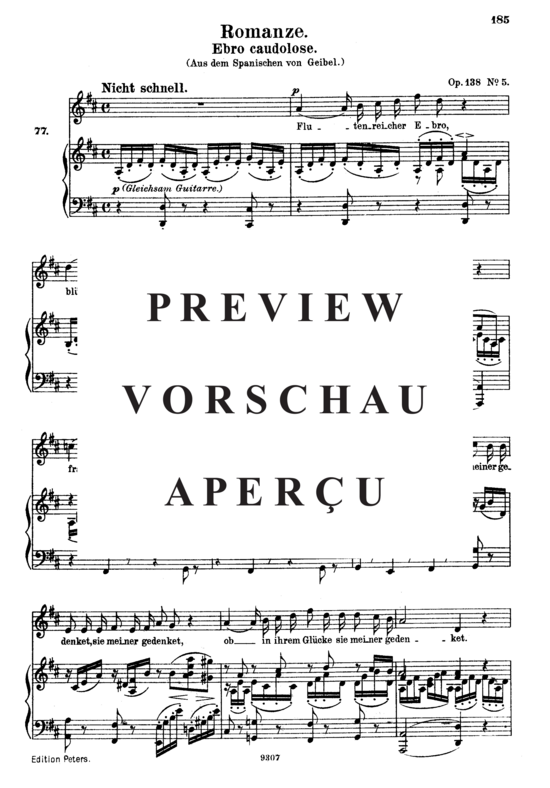 gallery: Romanze (Ebro caudolose) , , , Op.128 No.5 (Gesang hoch + Klavier)