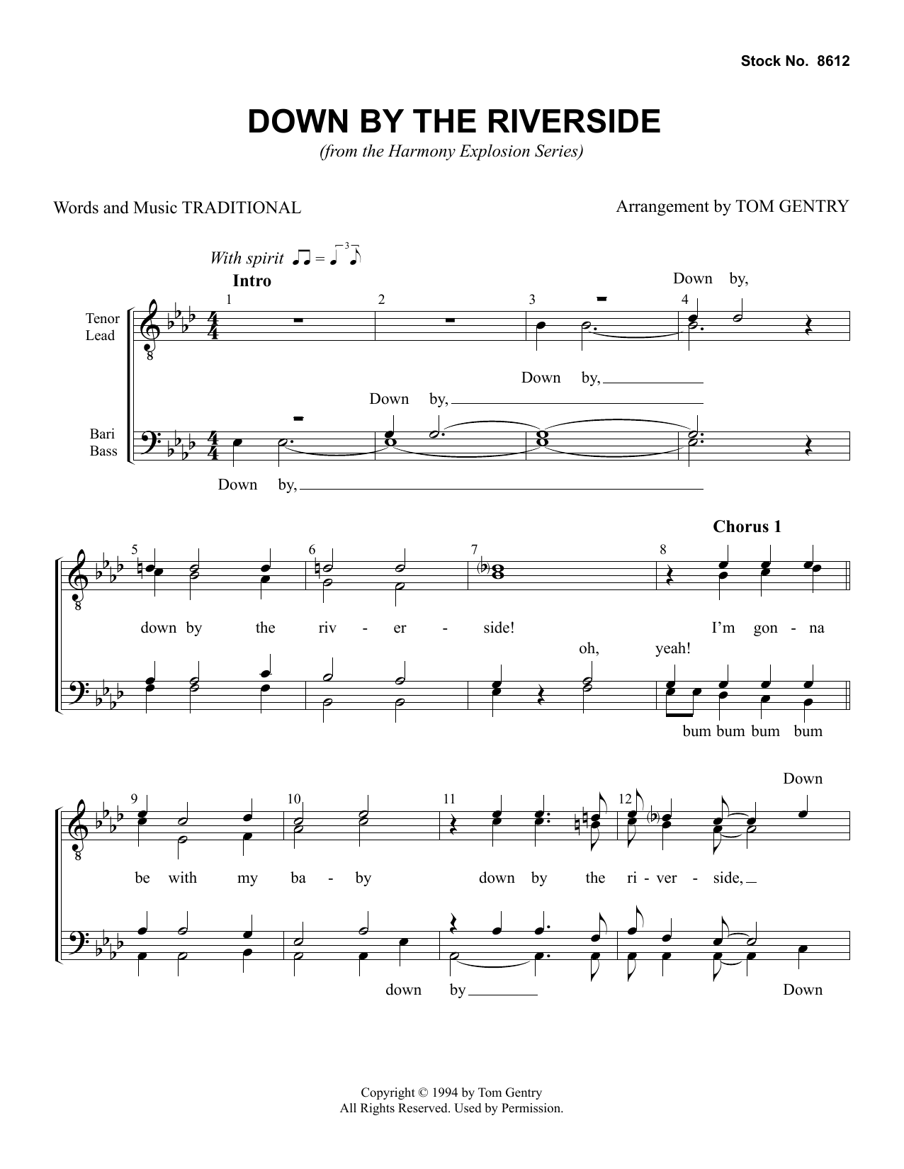 Produktbild zu: Down By The Riverside (arr. Tom Gentry)