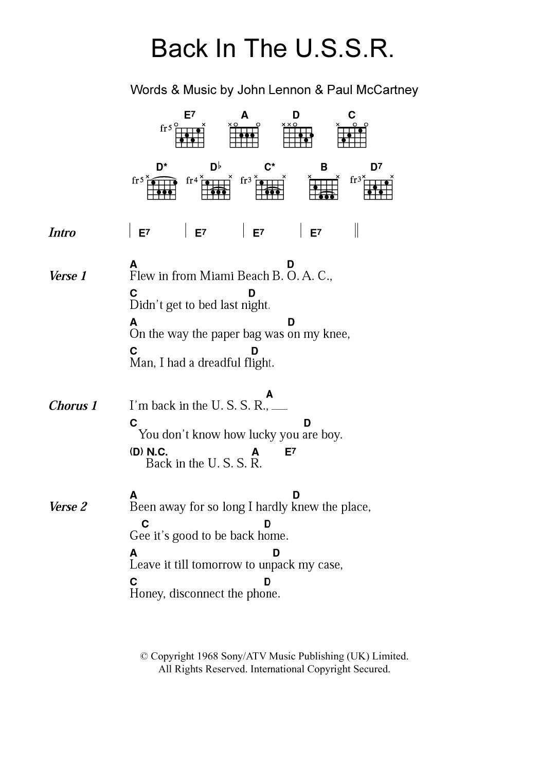 Produktbild zu: Back In The U.S.S.R.